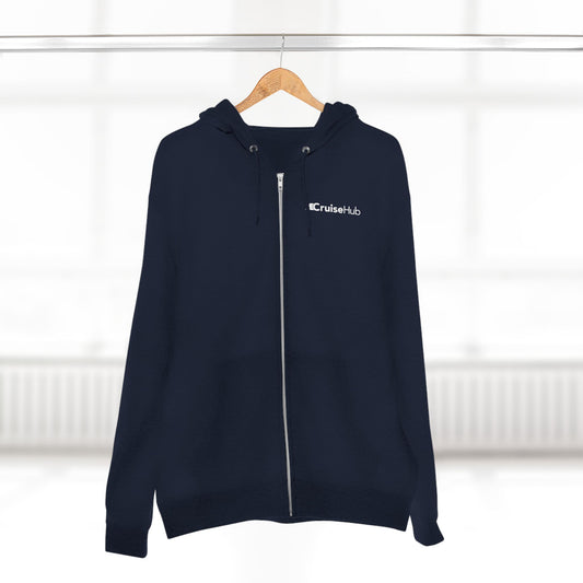 CruiseHub Unisex Zip Hoodie - Cozy Travel Style for Adventures