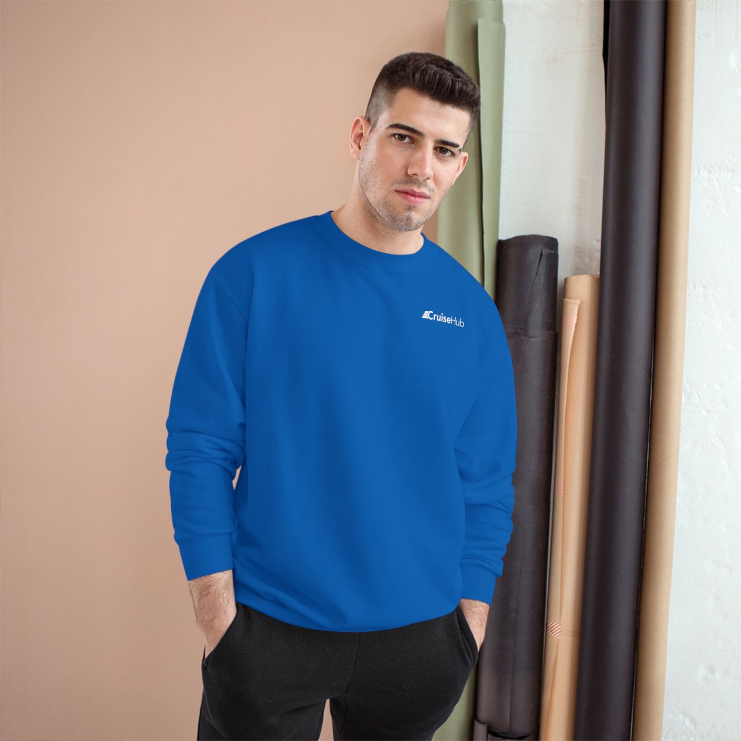 CruiseHub Champion Sweatshirt | Comfortable Crewneck for Travel Enthusiasts